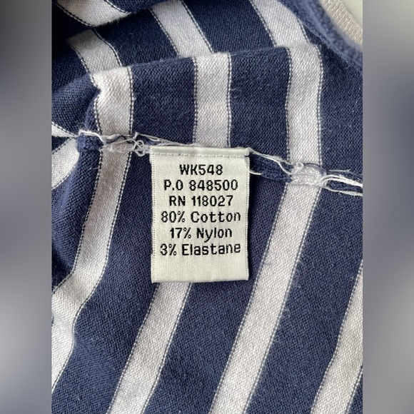 BODEN Striped Top UK 10 Lightweight/Indigo Blue/Nautical/Coastal/Knitted - Picture 12 of 14